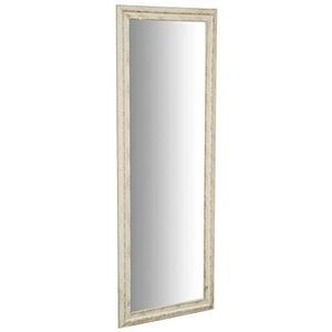 Biscottini Wandspiegel L51XPR5XH141 antiek wit - spiegel wooncultuur - slaapkamer spiegel - badkamerspiegel