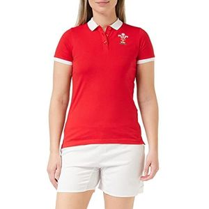 Macron Dames WRU Merch Ca Lf Vrouwelijk Polo Shirt Rood/Wit, Rood, 50