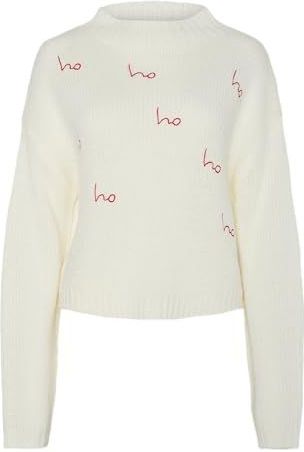 PIECES Trui 'PCJESSA'  rood / wit