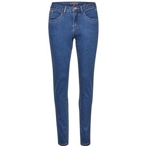 Cream - Coco Fit - Jeans - Blauw - Mid-rise - Rechte Pijpen