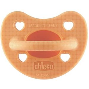 Chicco PhysioForm Gummotto Luxe, siliconen fopspeen 2-6 maanden, zacht en zacht, ondersteunt de fysiologische ademhaling en bevordert de juiste ontwikkeling van de mond, 1 stuk, meisjes