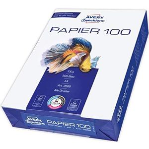 Avery Zweckform 2566 Printer-/Kopieerpapier, 500 Vellen, 100 g/m2, DIN A4 Papier, Wit, Voor Alle Printers