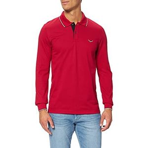 Trigema Poloshirt voor heren, robijn, 3XL