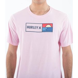 Hurley T-Shirt Korte Mouw Heren - Everyday Box Waves