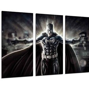 MULTI Houten Afdrukken Art Print Box Ingelijste Beeld Wandopknoping - Superhelden Batman, Joker, (Totale Grootte: 38,2" x 24,4") - Ingelijst En Klaar om op te hangen - ref. 26390