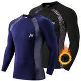 MEETWEE - Thermo T-shirt - Zwart - Lange Mouwen - Functioneel Compressieshirt