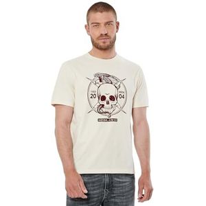 Kaporal Robie T-shirt voor heren, ECRU, M