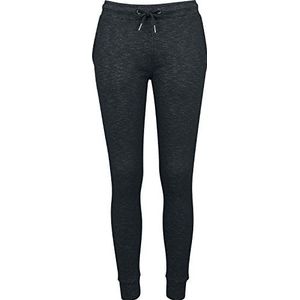 Urban Classics TB1719 Dames Sportbroek Dames Space Dye Terry Jogpants, Veelkleurig (Black/White 50), W26 / L32 (fabrieksmaat: XS), meerkleurig (zwart/wit 50), 26W / 32L