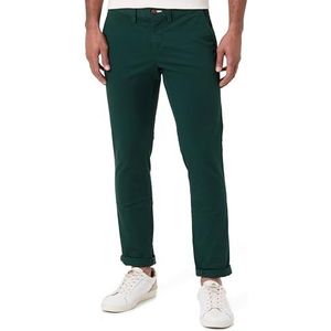 GANT Slim Twill chino's, Tartan Green, 30W / 32L