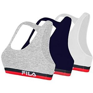 Fila Sportbeha, dames, hardlopen, training (3 stuks), Fu6048, M