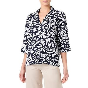 Blouse met 3/4 mouw, blauw (deep blue), 38