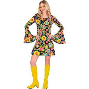 Widmann - Kostuum jaren 60-jurk, hippie, reggae, Flower Power, Disco Fever, Schlagermove