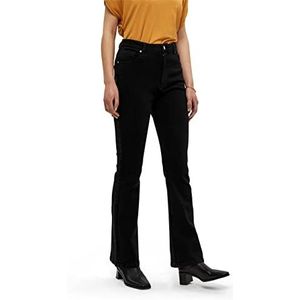 Peppercorn Dames Linda High Waisted Denim Jeans, zwart, 34