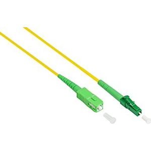 Good Connections OS2 LWL kabel - Simplex - stekker LC (APC) naar SC (APC) - singlemode 9/125 - lichtgolfgeleider, glasvezelkabel, patchkabel voor FTTH/FTTB/FTTx/FritzBox/router - 5 m