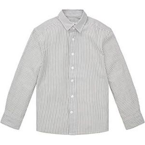 TOM TAILOR Jongens kinder overhemd met strepen 1034861, 30770 - Off White Blue Grey Stripe, 140