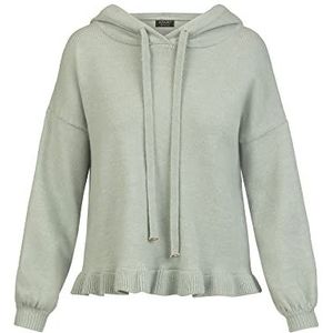 ApartFashion APART gebreide hoodie met volant zoom met capuchon, mint, normaal, munt, M