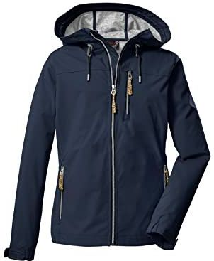 G.I.G.A. DX Women's Softshelljack/outdoorjack met capuchon GS 97 WMN SFTSHLL JCKT, dark navy, 36, 38392-000