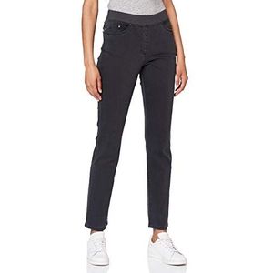 RAPHAELA by BRAX Dames slim fit jeans broek stijl pamina stretch met elastische tailleband, antraciet, 27W x 30L