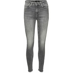 VERO MODA VMPEACH Mid Rise Skinny Fit Jeans voor dames, Medium Grey Denim, XS / 34L