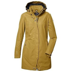 killtec Dames Functioneel jack/outdoorjack met afritsbare capuchon KOS 44 WMN PRK, dark yellow, 46, 41284-000