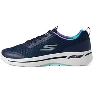 Skechers Go Walk Arch Fit Idyllische Sneaker voor dames, marineblauw, 37.5 EU