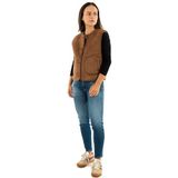 ONLY Onlnico Bonded Rev Waistcoat CS Otw, geroosterde kokosnoot, M Dames, Geroosterde kokosnoot., M