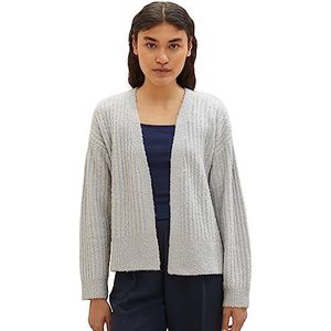 TOM TAILOR Denim Gebreid vest voor dames, 32253 - Basic Light Grey, XXL