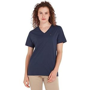 Tommy Jeans Heren T-shirt korte mouwen TJM Original V-hals, Black Iris, S