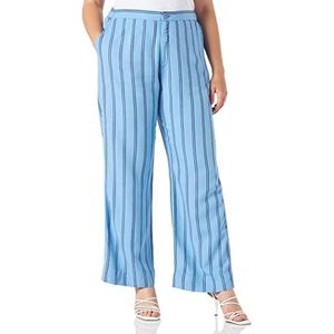 Part Two Nesrinpw Pa Pants, Della Robbia Blue Stripe dames, Della Robbia blauwe streep, 36 NL