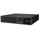 Atlantis A03-OP2002P-RC PRO UPS Server Rack Tower On Line dubbele conversie 2000VA 1800W LCD-display, USB, RS-232, 8 IEC-uitgangen, EPO-poort, SNMP-slot, met 4 12V-9Ah accu's