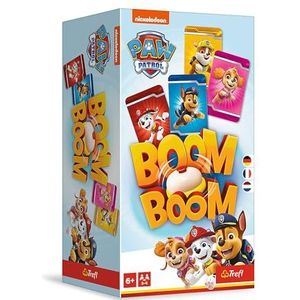 Trefl - Boom Boom Paw PatrolDynamisch familiespel, Spel met een bel, Plezier voor de hele familie, Kaartspel met de helden uit de cartoon Psi Patrol, Familiespel voor kinderen vanaf 6 jaar