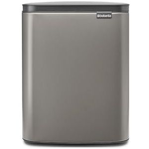 Brabantia Bo Prullenbak - 12 liter - Platinum