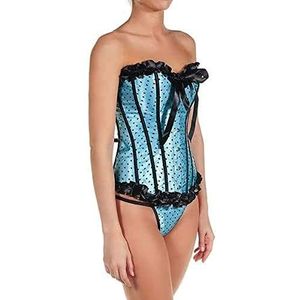 Intimax corsets lencería y moda Irene Korset voor dames, Blauw (blauw), M