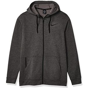 Nike Therma Herentrui met capuchon, Charcoal Heather/Black, XL, Charcoal Heather/Black, XL