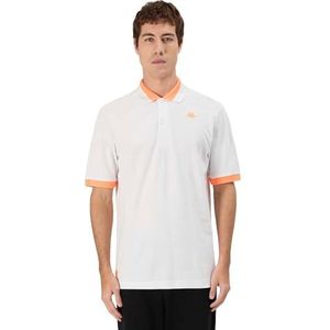 Kappa - Neon - Korte Mouw Poloshirt - Wit