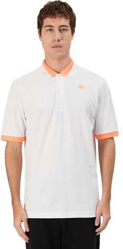 Kappa - Neon - Korte Mouw Poloshirt - Wit