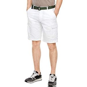 s.Oliver Bermuda Shorts voor heren, wit, 31W