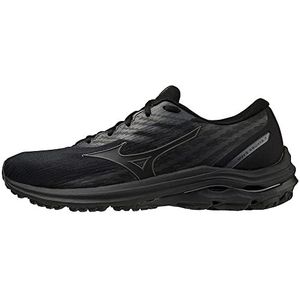 Mizuno Heren Wave EQUATE 7 Road hardloopschoen, zwart/metallic grijs, 7 UK, Zwart Metallic Grijs, 40.5 EU