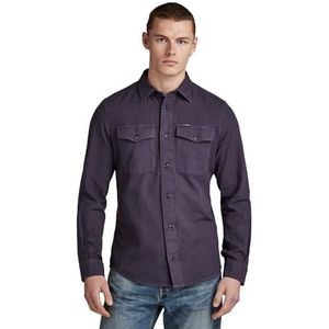G-STAR Marine Slim Shirt heren Shirts,Paars (Dk Grape Gd D20165-d454-c124),XS