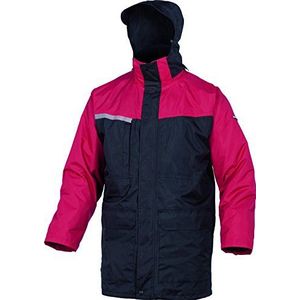 Delta Plus ALASKROXG Parka van polyester met pvc-coating, rood-marineblauw, XL