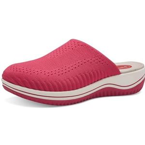 Jana Dames Softline 8-27360-42 556 Fuxia Sabot Comfortabele extra brede alledaagse schoen feestelijk elegant platte sandalen, 40 EU breed, fuchsia, 40 EU Breed