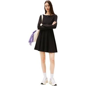 Tommy Jeans - ESSENTIAL - Jurk - Zwart - Jersey