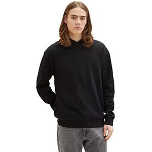 TOM TAILOR Denim Uomini Sweatshirt 1035677, 29999 - Black, XL