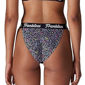 Franklees Tanga Wild Brights Bikini-stijl ondergoed voor dames, Wilde Brights, XS