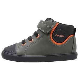 Geox Baby B Gisli Boy B Sneakers voor jongens, Dk Green Black, 21 EU