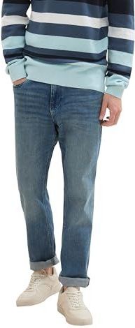 TOM TAILOR Josh Regular Slim Jeans voor heren, 10113 - Clean Mid Stone Blue Denim, 32W x 36L