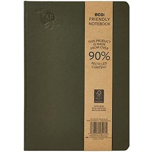 NU Notebooks - Evolve Premium Range - Groen B5 Notebook - Casebound Notebook - Gerecycleerde Notebooks - Eco Stationery - 120 pagina's