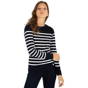 Armor Lux, Mariene trui ""Groix"" Heritage dames, Blauw (3jc Rich Navy/Milk 3jc), 34