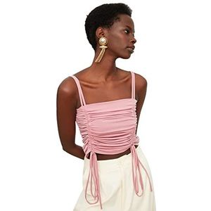 TRENDYOL Gebreide damesblouse, Rosé, S