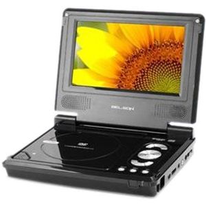 Belson BS-118V3 draagbare DVD-speler, USB en SD, 17,8 cm (7 inch) TFT-LCD-display, 16:9 zwart (gereviseerd)